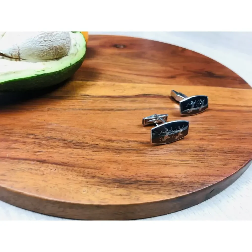 Men's Vintage 925 Siam Sterling Silver Cufflinks